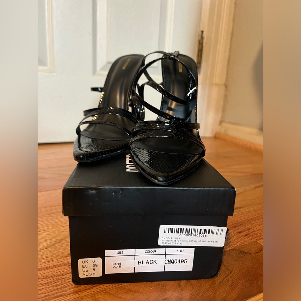 PLT Black Patent Leather Heels